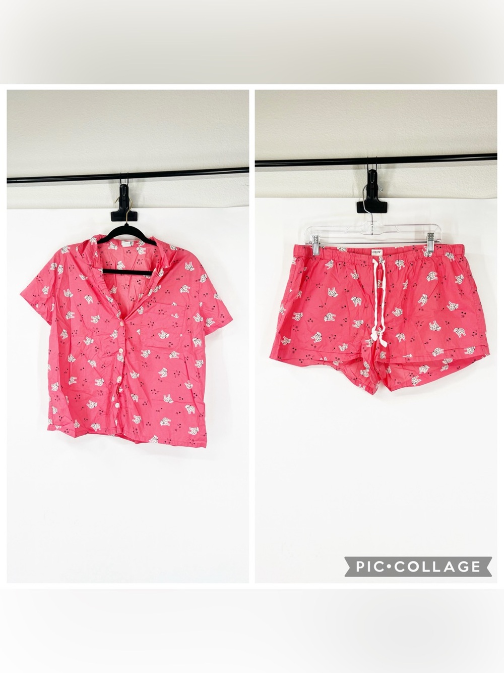 J. Crew Factory Printed Short Sleeve Pajama Set